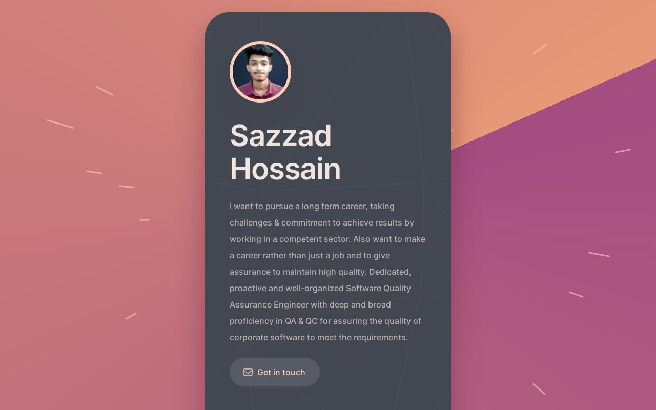 Carrd profile picture for @sazzad